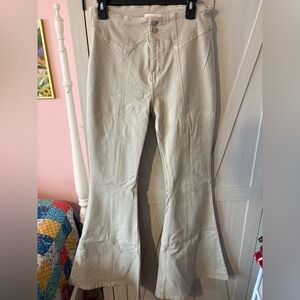 Shyanne Women's Light Tan Flare Pants